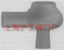 图 3 调节阀的三维计算网格