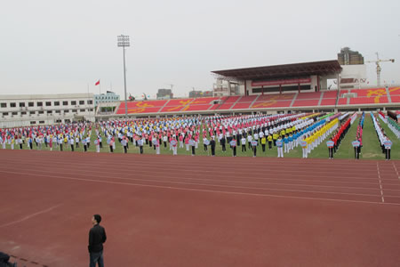 嘉定区第一届企业运动会广播操比赛现场（图 2）