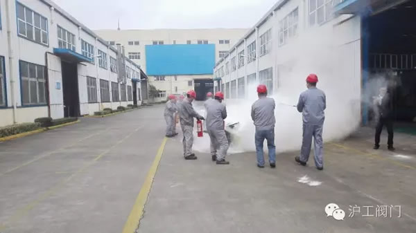 上海沪工阀门厂11月9日全国消防日安全消防演练活动 图5