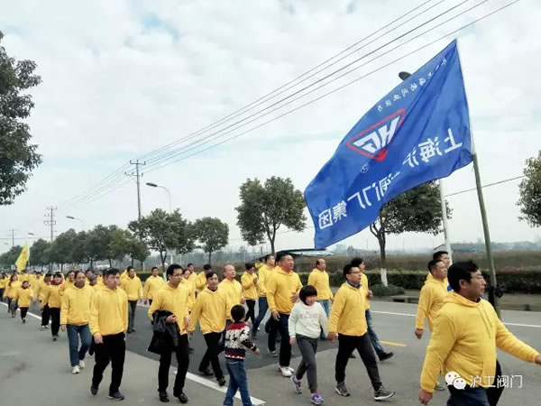 上海沪工阀门厂嘉定区华亭分区2017年市民迎春健身跑活动（图9）