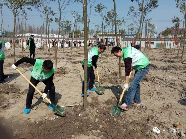 2018年上海沪工阀门厂3.12植树节活动(图3)