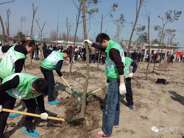 2018年上海沪工阀门厂3.12植树节活动(图4)
