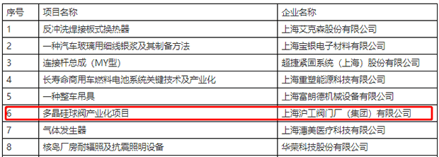 2021年度上海市嘉定区专利产业化项目拟立项公示（部分截图）